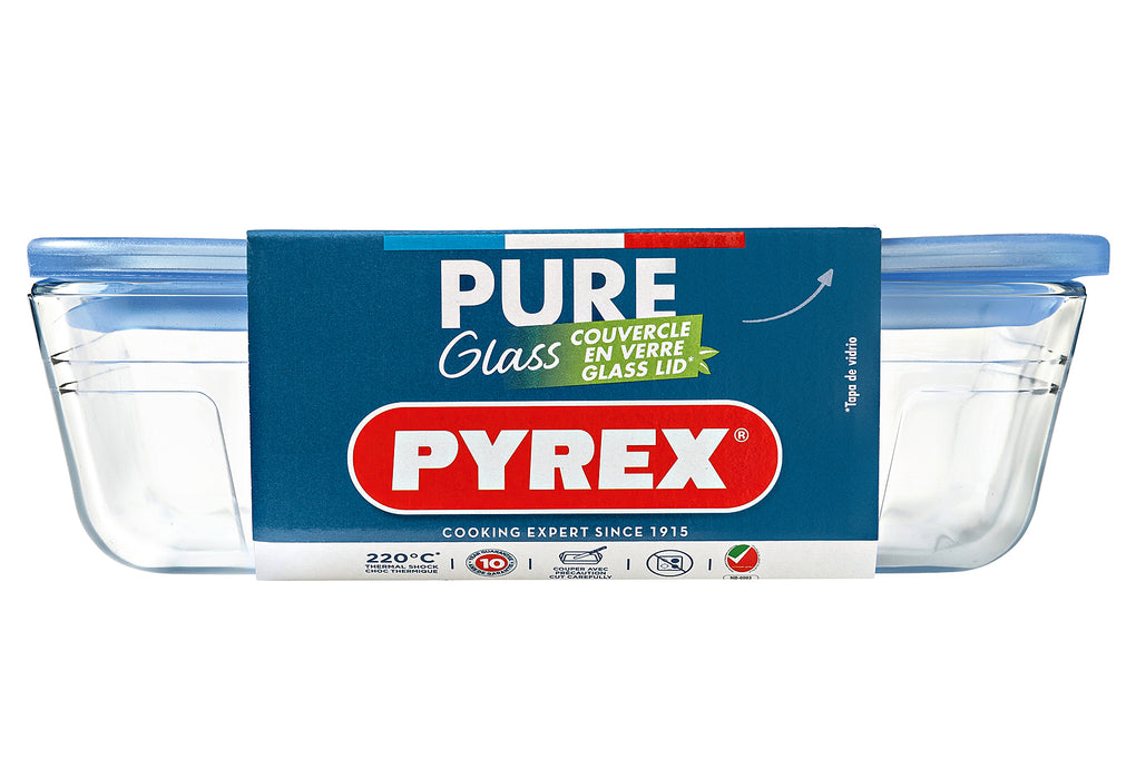 PYREX Zero Plastic Frischhaltedose mit Deckel 1,5l 22x17x6cm