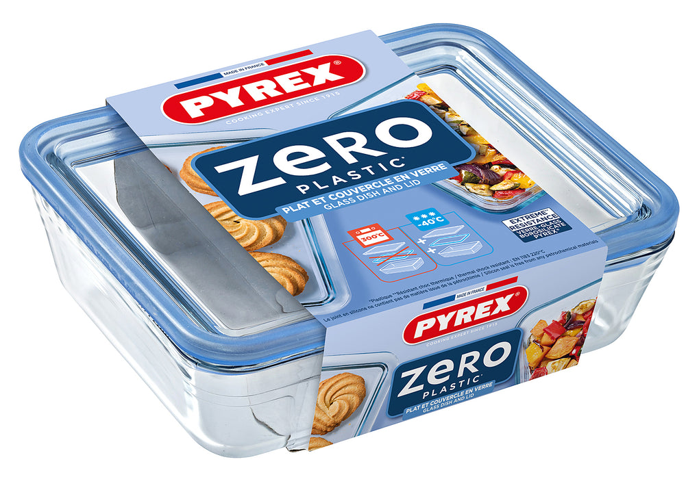 PYREX Zero Plastic Frischhaltedose mit Deckel 1,5l 22x17x6cm