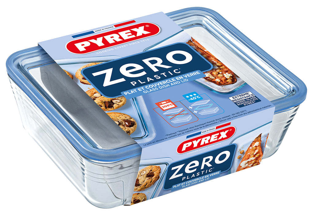 PYREX Zero Plastic Frischhaltedose mit Deckel 2,6l 24x19x8cm