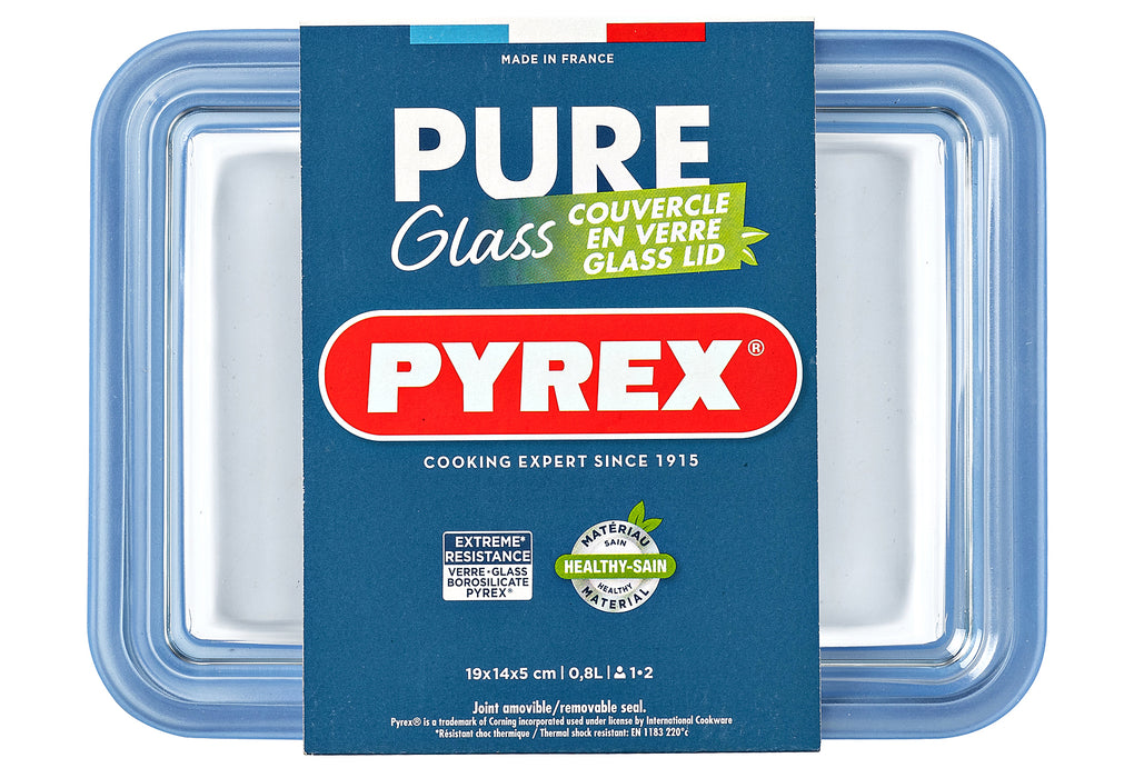 PYREX Zero Plastic Frischhaltedose mit Deckel 0,8l 19x14x5cm