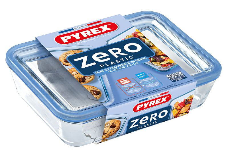 PYREX Zero Plastic Frischhaltedose mit Deckel 0,8l 19x14x5cm