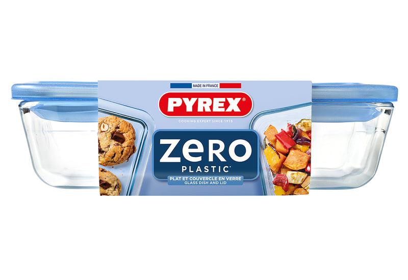 PYREX Zero Plastic Frischhaltedose mit Deckel 0,8l 19x14x5cm