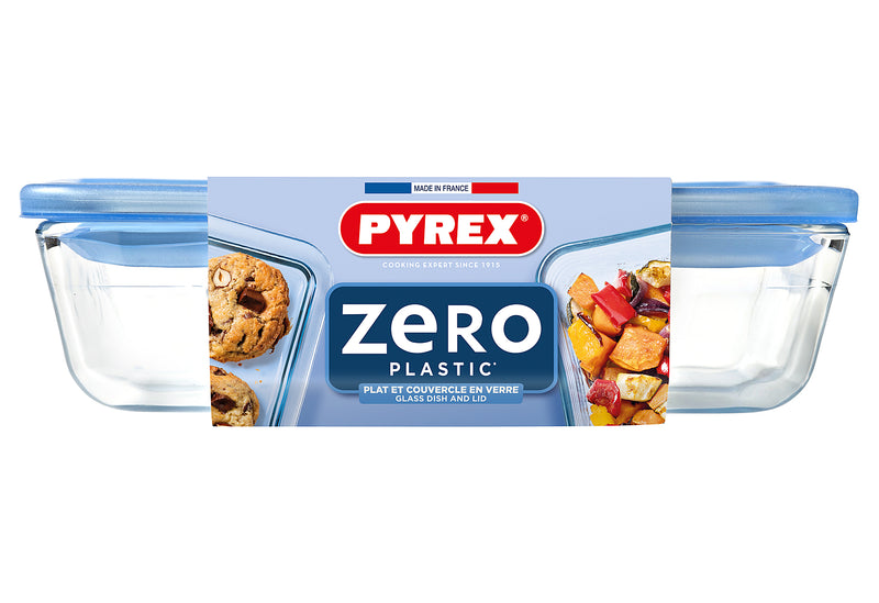 PYREX Zero Plastic Frischhaltedose mit Deckel 0,8l 19x14x5cm
