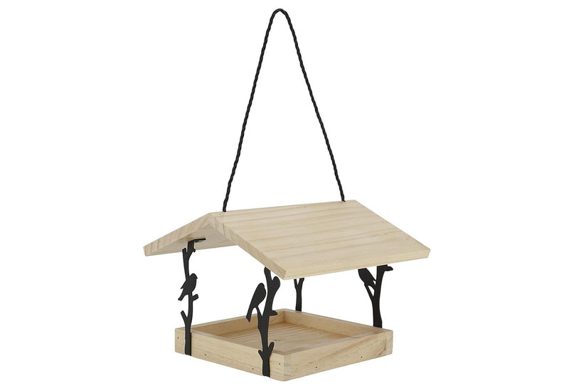 ESSCHERT Vogelfutterhaus Zilpzalp zum Hängen 24,5x24,5x18,3cm