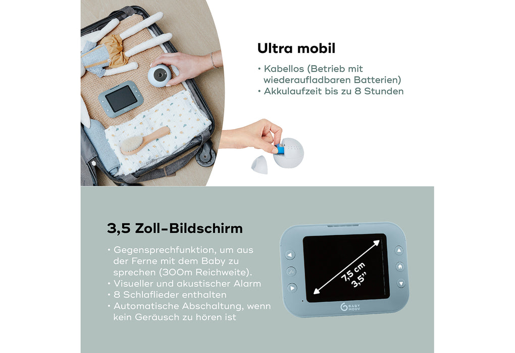 BABYMOOV Babyphone mit Kamera YOO ROLL