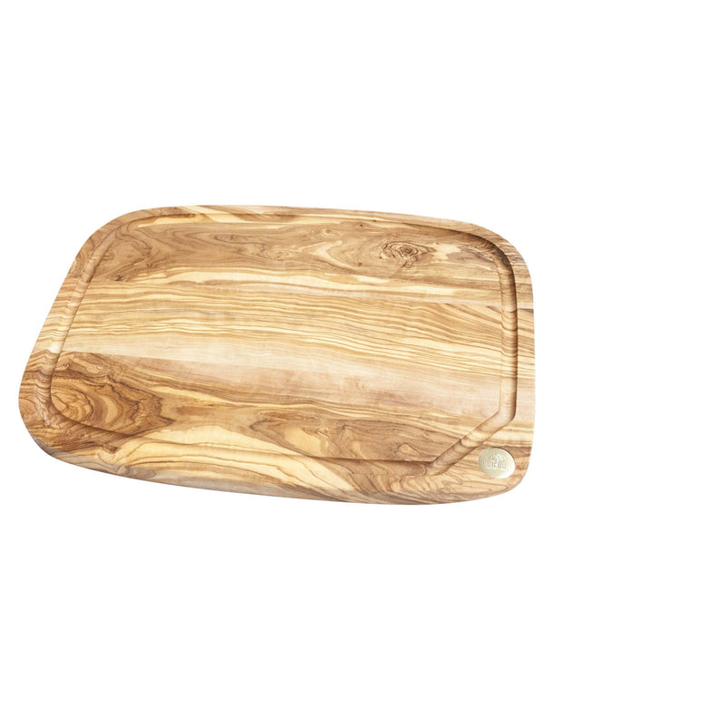 Nerro - Schneidbrett mit Saftrille, Olivenholz