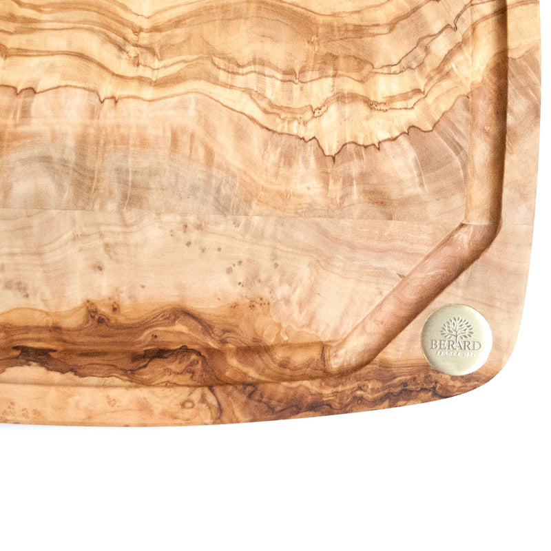 Nerro - Schneidbrett mit Saftrille, Olivenholz