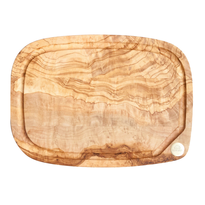 Nerro - Schneidbrett mit Saftrille, Olivenholz