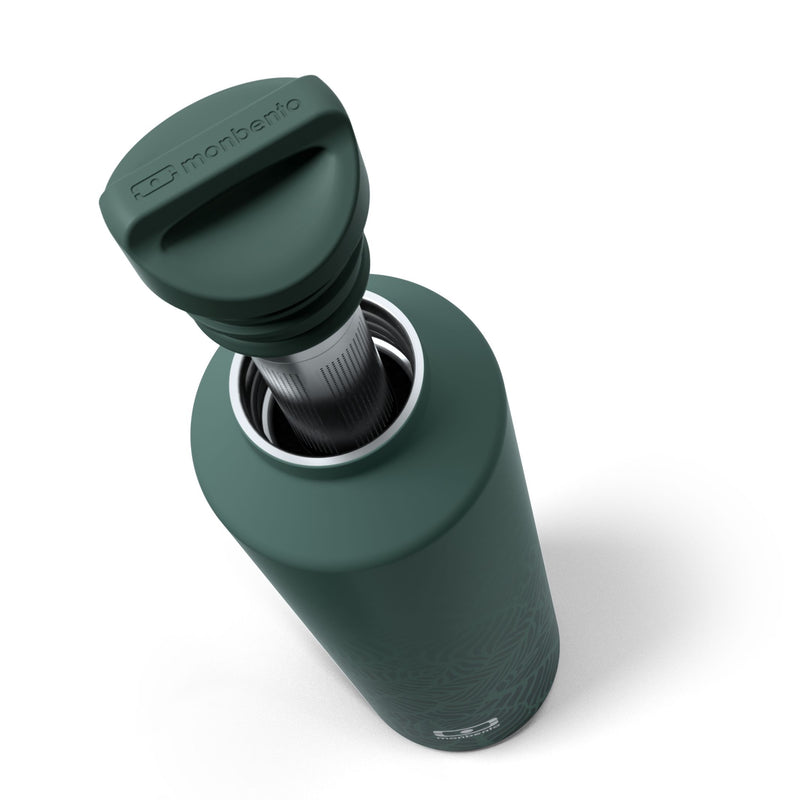 MONBENTO Isoflasche Steel Jungle 500ml grün