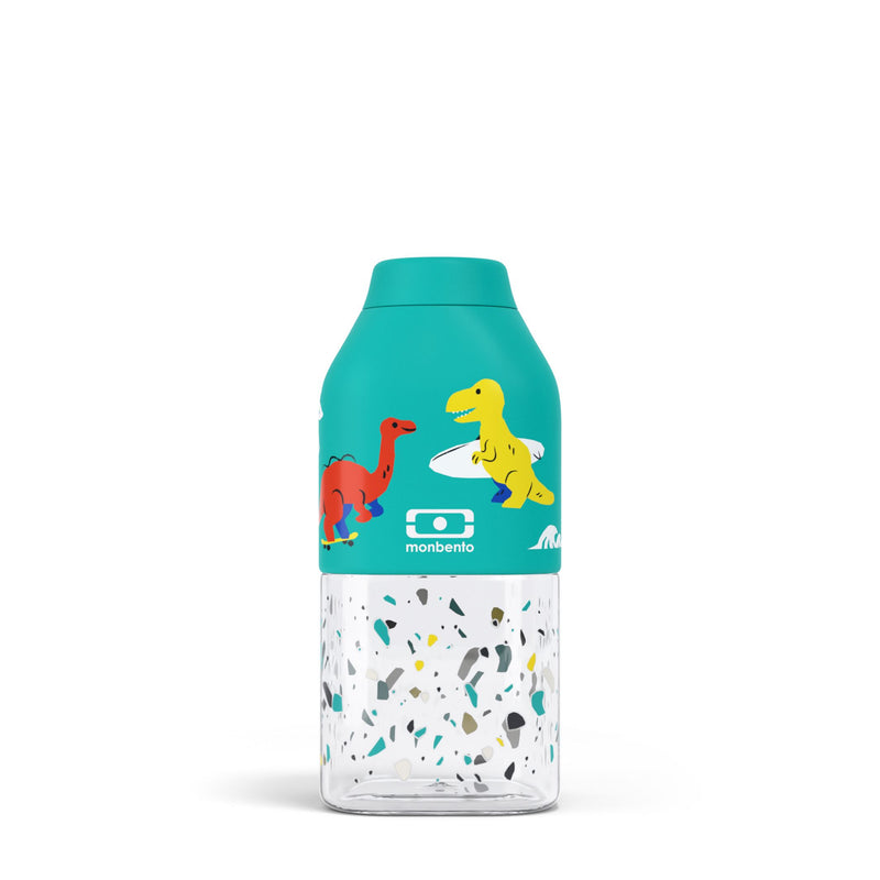 MONBENTO Trinkflasche Positive S Dino 330ml türkis