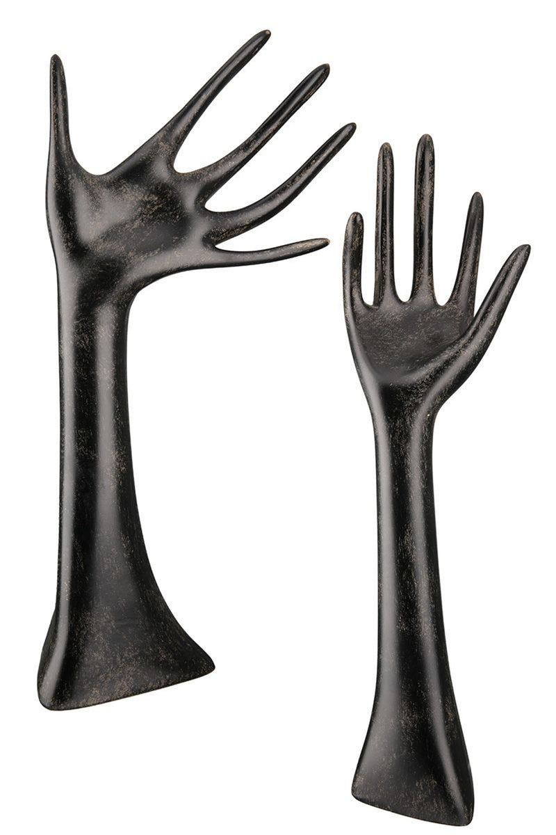 Schmuckständer, Schmuckbaum, Schmuckhand in dunkelbraun , Modell Schmuckhand gerade,  Maße 10 x 8 x 31 cm, ziert und dekoriert, hoher Neidfaktor