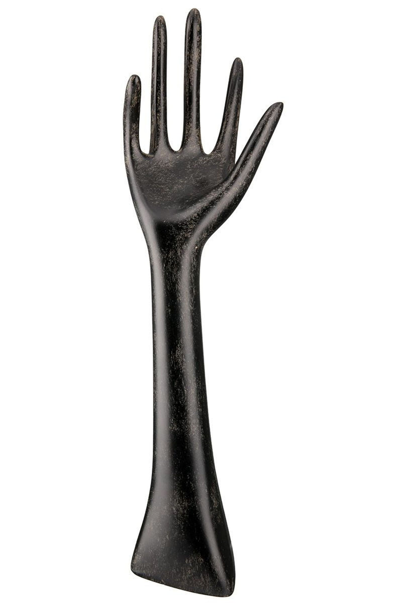 Schmuckständer, Schmuckbaum, Schmuckhand in dunkelbraun , Modell Schmuckhand gerade,  Maße 10 x 8 x 31 cm, ziert und dekoriert, hoher Neidfaktor