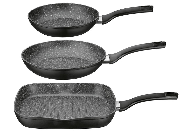 GSW Pfannen-Set Gourmet Granit 3teilig