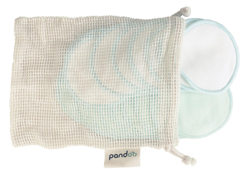 PANDOO Abschminkpad Bio-Baumwolle in Aufbewahrungsbox Ø8cm 18er Set