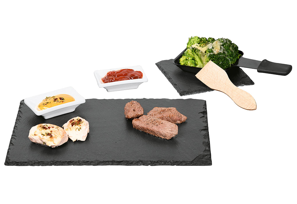 KESPER Raclette-Set Schiefer 10teilig