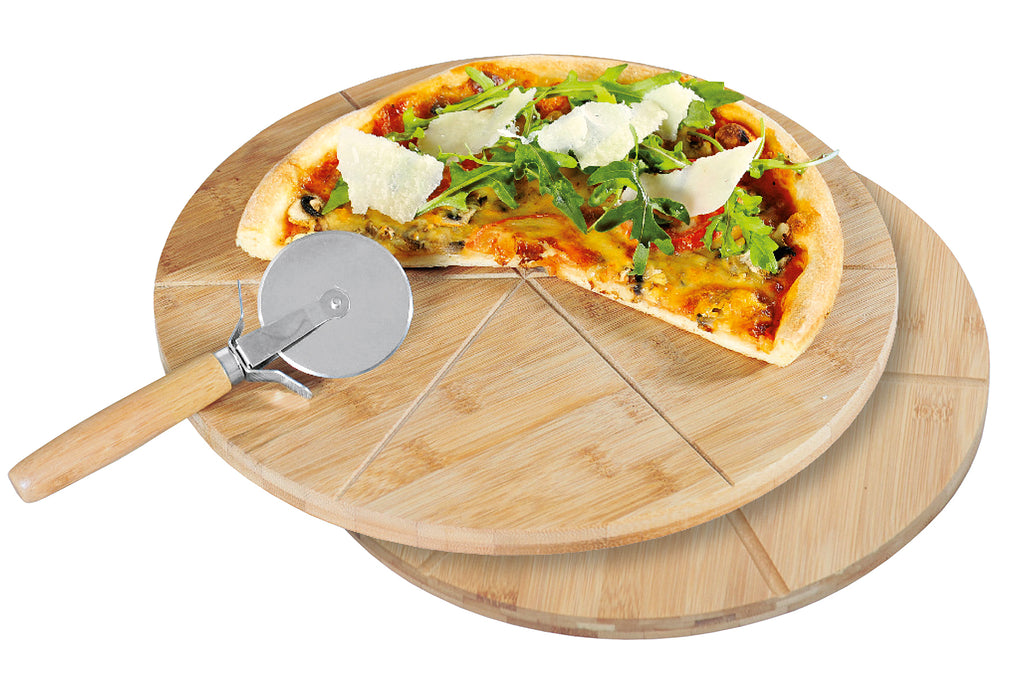 KESPER Pizza-Teller mit Schneider 32cm 2er Set