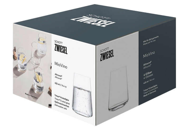 ZWIESEL GLAS Becher Allround mit Moussierpunkt MioVino 4er Set