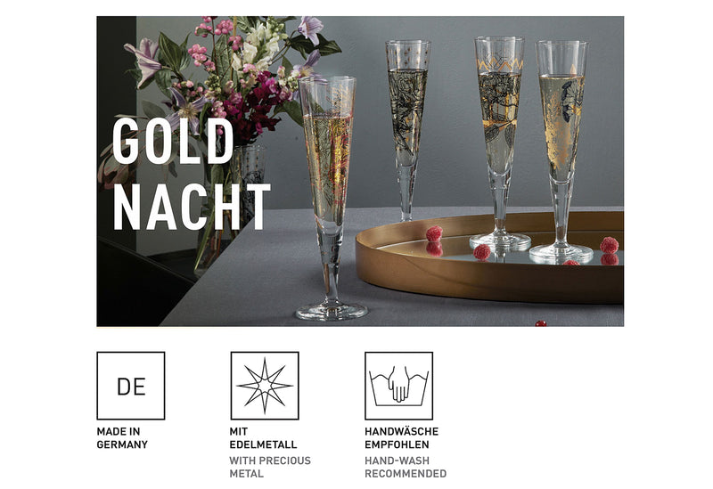 RITZENHOFF Goldnacht Champus Duett H24cm 2er Set
