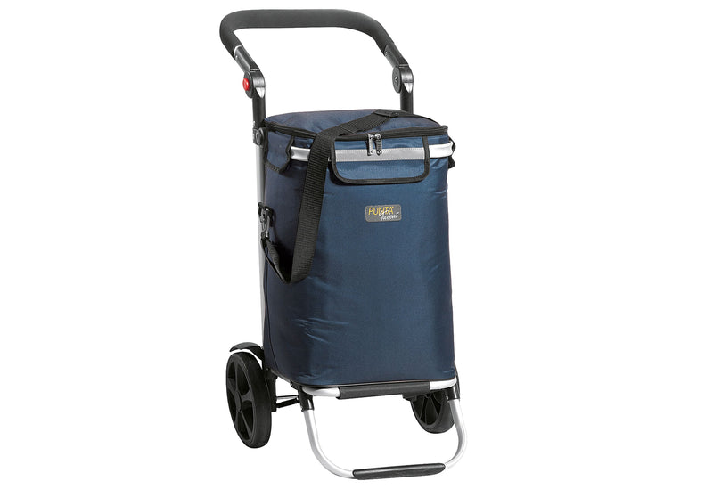 PUNTA Einkaufstrolley mit Kühlfach 45l 46x95x36cm marineblau
