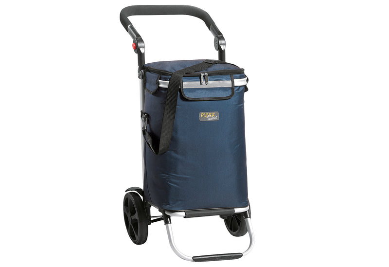 PUNTA Einkaufstrolley mit Kühlfach 45l 46x95x36cm marineblau
