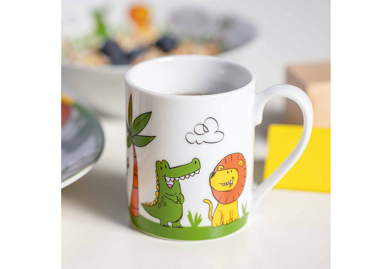 LEONARDO Kindergeschirr Elefant/Krokodil/Löwe 3teilig