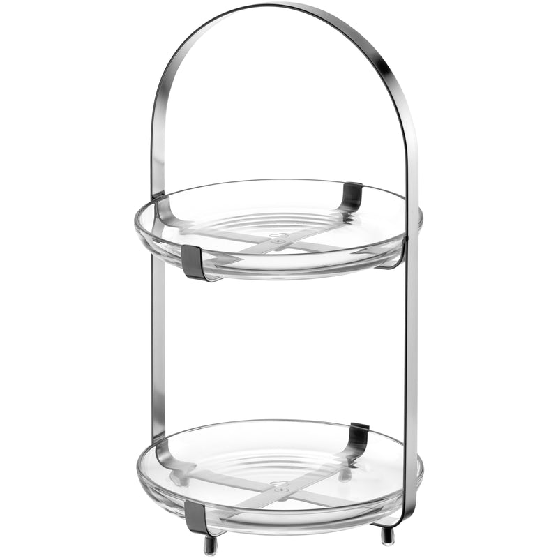 LEONARDO Etagere Cucina 2tleilig silber