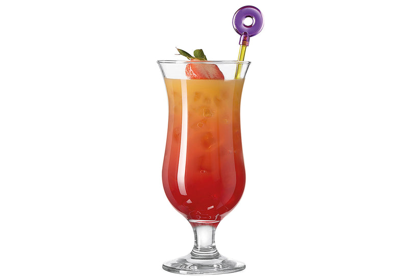 LEONARDO Cocktailgläser-Set Hurricane Bar 4teilig mit 2 Cocktailpickern