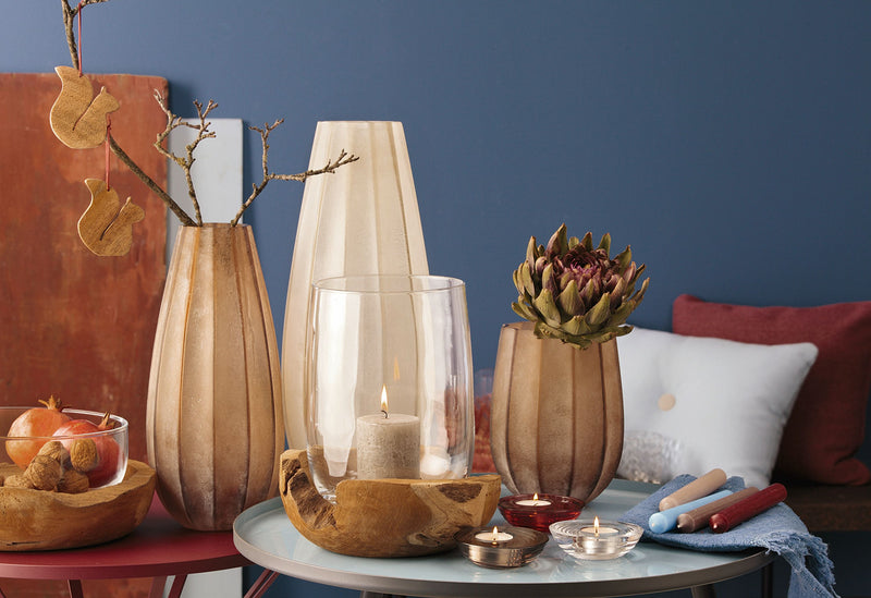 LEONARDO Schale mit Teaksockel 11cm Ø30cm