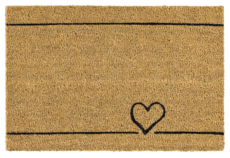 ASTRA Kokosmatte Coco Smart Heart rechteckig 40x60cm