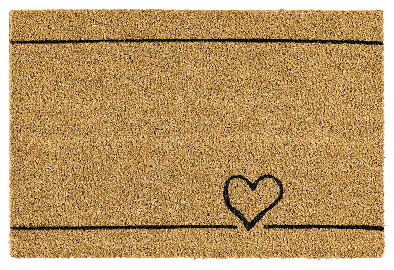 ASTRA Kokosmatte Coco Smart Heart rechteckig 40x60cm