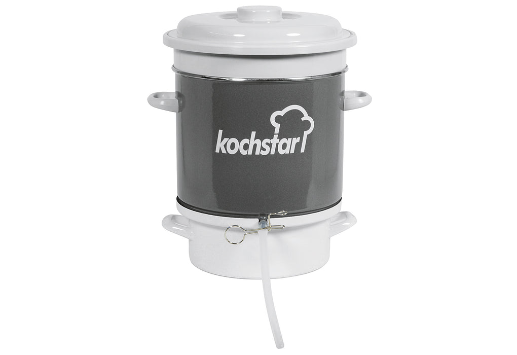 KOCHSTAR Entsafter Ø28cm 8kg für Gas- und Elektroherde grau/weiss