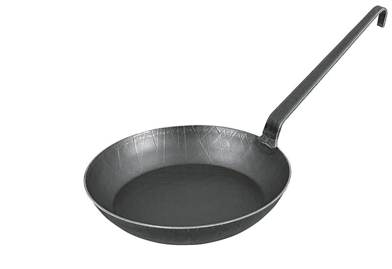 TURK Bratpfanne schmiedeeisern mit Hakenstiel Ø24cm schwarz