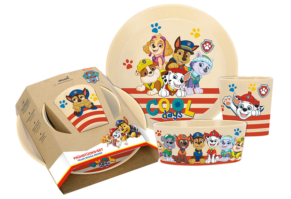 KOZIOL Kindergeschirr Paw Patrol sand 3teilig