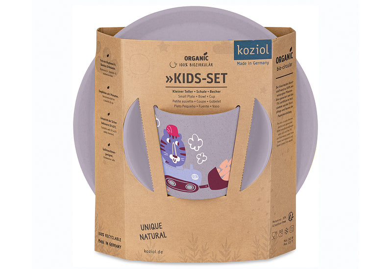 KOZIOL Kindergeschirr Trucks 3teilig