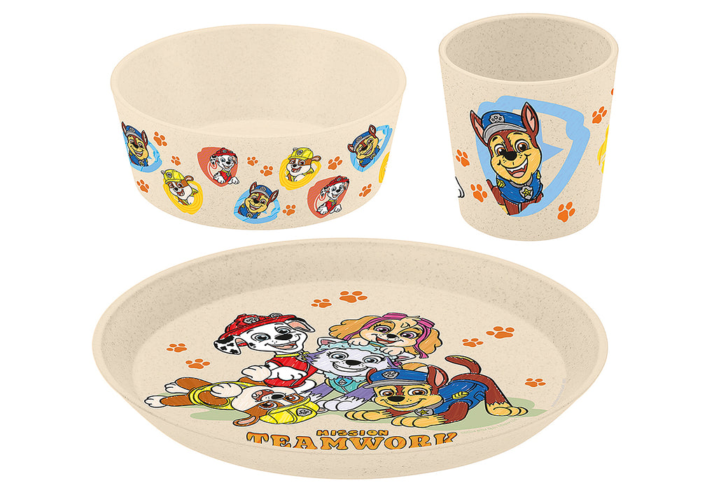 KOZIOL Kindergeschirr Paw Patrol Grow 3teilig sand