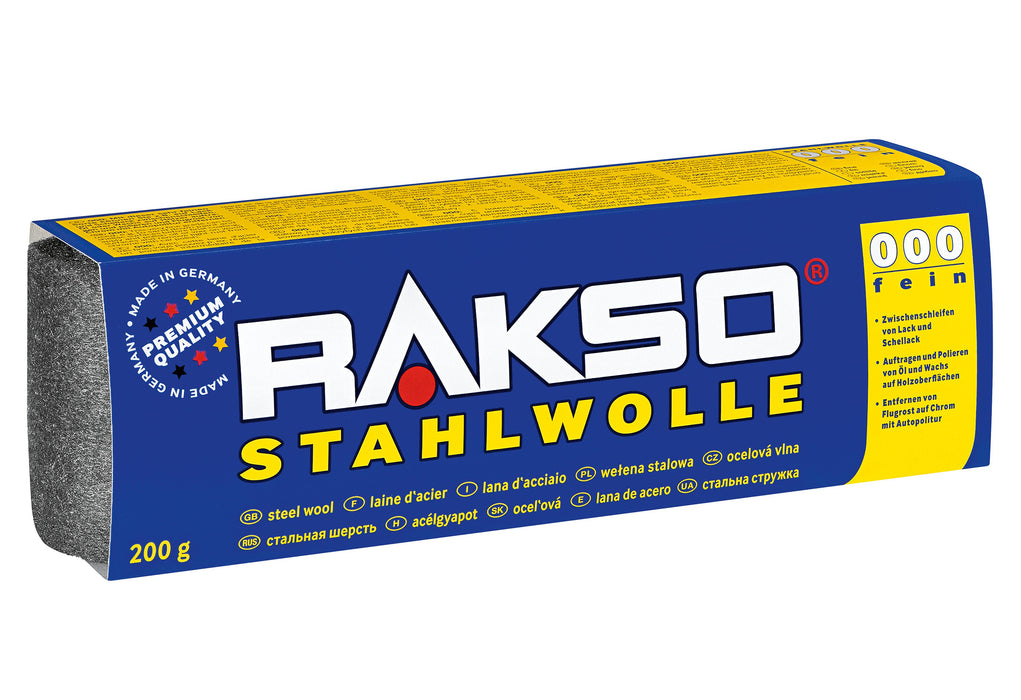 RAKSO Stahlwolle Größe 000 200 g