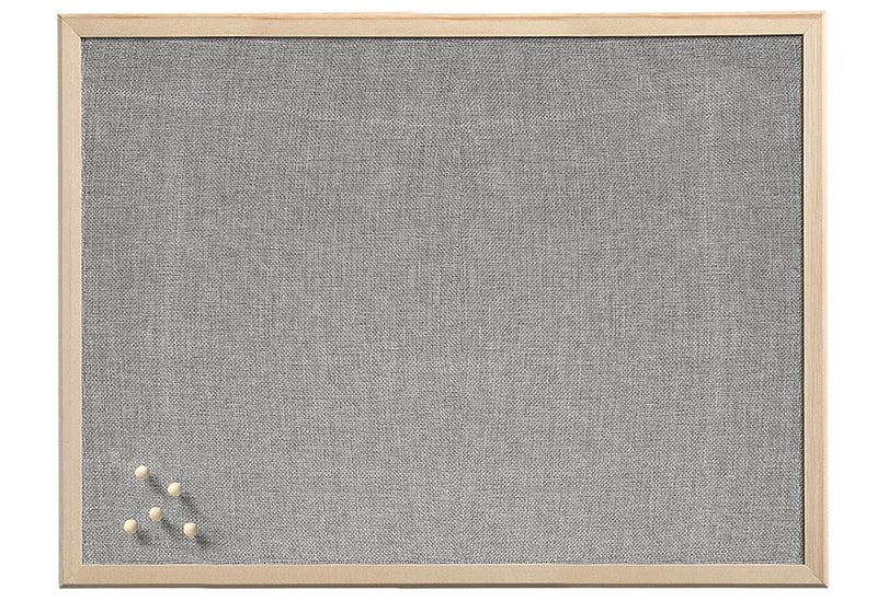 ZELLER PRESENT Pinboard Leinen/Kiefer 40x60cm