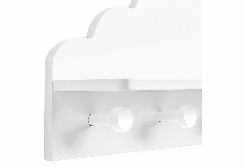 ZELLER PRESENT Kinder-Wandgarderobe MDF 48x12x22cm weiß