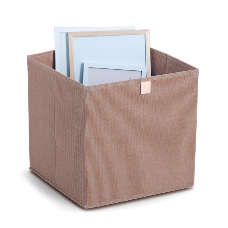 ZELLER PRESENT Aufbewahrungsbox Vlies 32x32x32cm mocca
