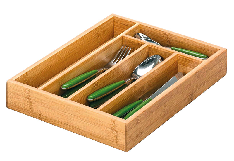 ZELLER PRESENT Besteckkasten Bamboo 5 Fächer 34x26x5cm natur