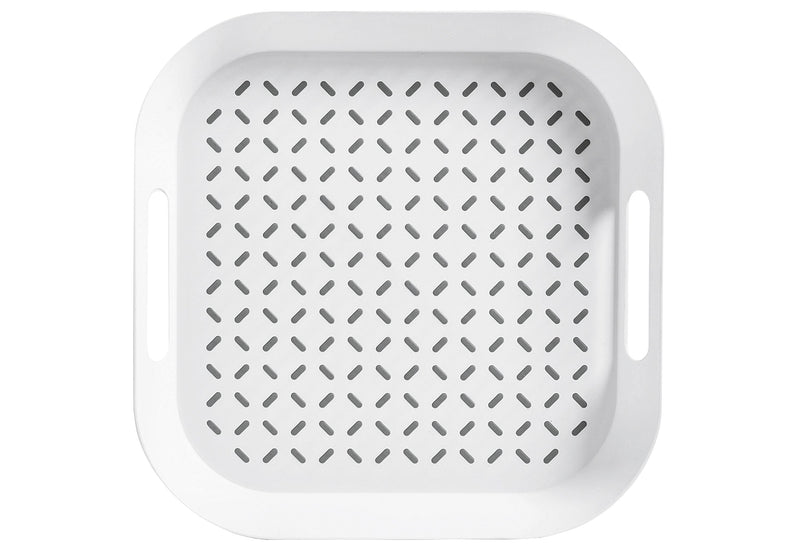 ZELLER PRESENT Tablett m. Anti-Rutsch-Belag Kunststoff sort. 34x34x4,3cm