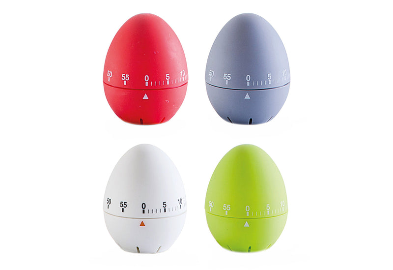 ZELLER PRESENT Kurzzeitmesser Ei 7,5cm Ø6cm rot/blau/weiß/grün