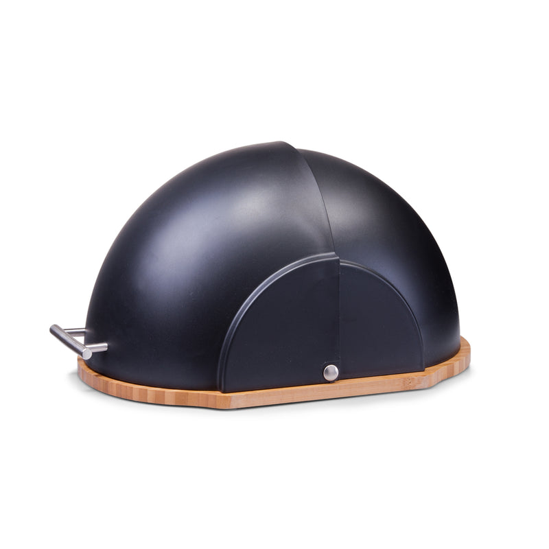 ZELLER PRESENT Brotkasten Bambus/Kunststoff schwarz