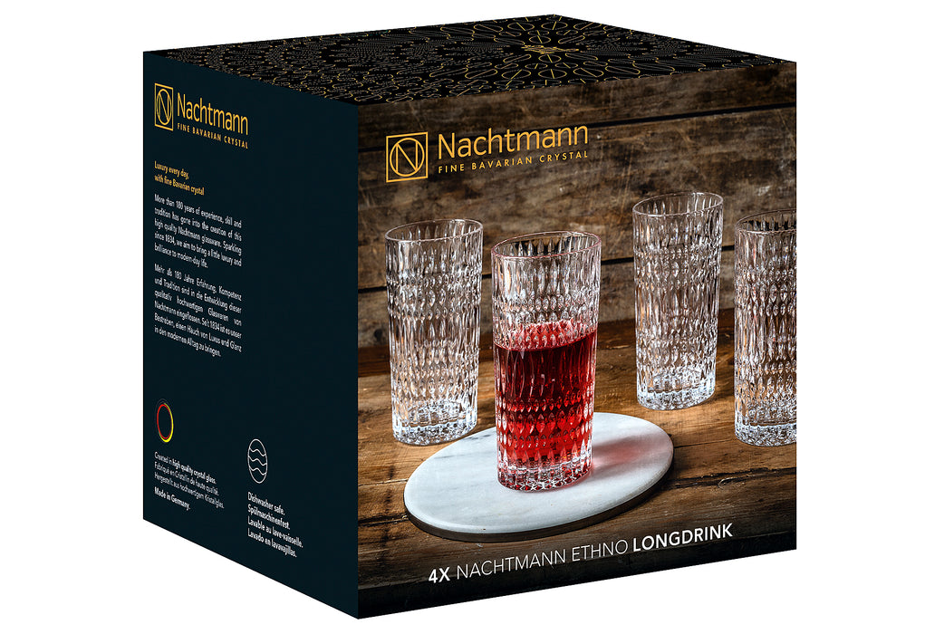 NACHTMANN Longdrinkbecher Ethno 434ml 4er Set