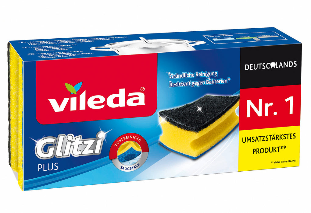 VILEDA Schwamm Glitzi Plus 3er Pack