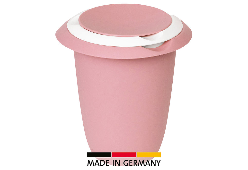 WESTMARK Quirltopf mit zweigeteiltem Deckel 1l rosa/weiß