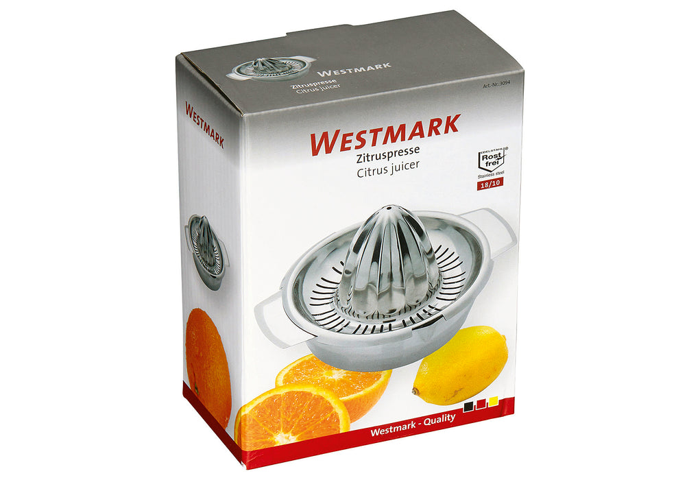 WESTMARK Zitruspresse mit Siebeinsatz Edelstahl 0,5 l Ø16,5cm