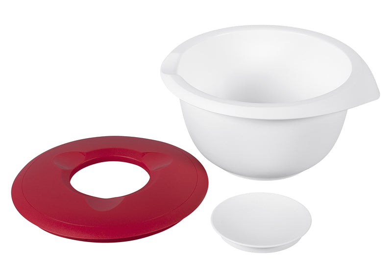 WESTMARK Rührschüssel mit Deckel Kunststoff 2,5 l rot