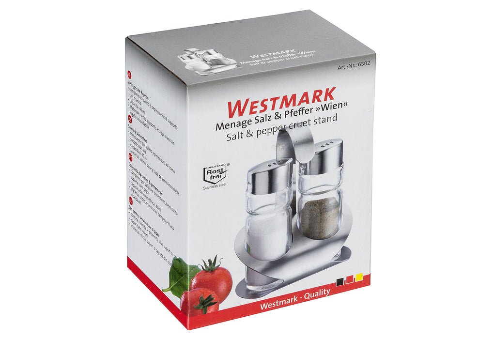 WESTMARK Menage Wien Glas/Edelstahl je 40 ml 2teilig