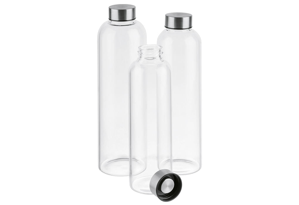 APS Trinkflasche Glas/18/8 0,55l Ø6,5cm H23,5cm